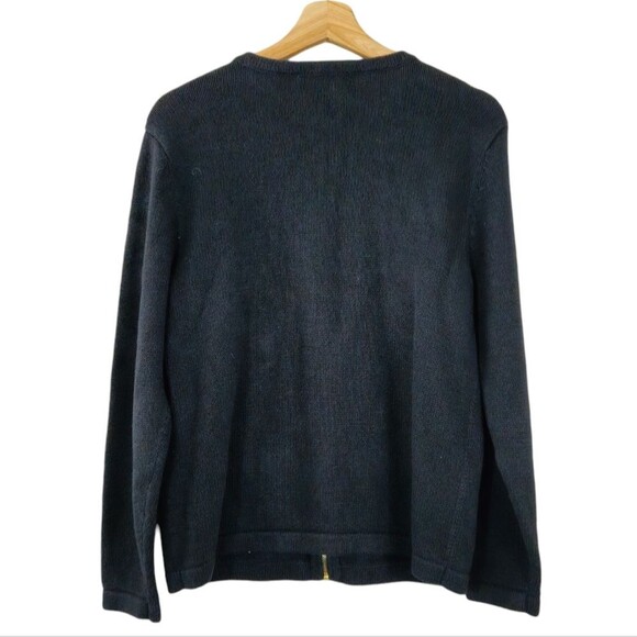 Bechamel Petites Beaded Sequin Ugly Christmas Sweater Cardigan Large PETITE - Picture 4 of 5